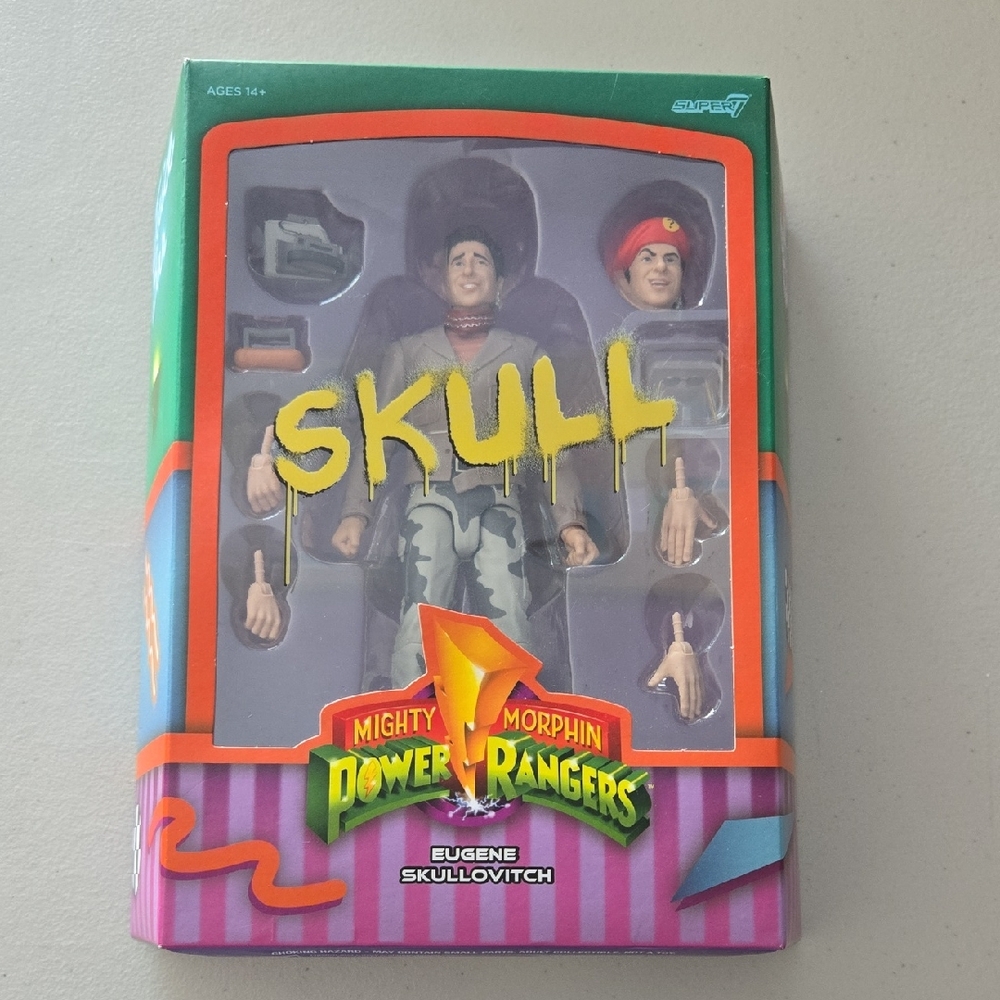 Mighty Morphin Power Rangers Skull Action Figure, New In Box